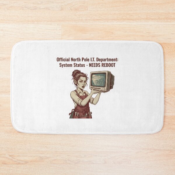 Item preview, Official North Pole I.T. Department: System Status - NEEDS REBOOT designed and sold by HelixPedia.