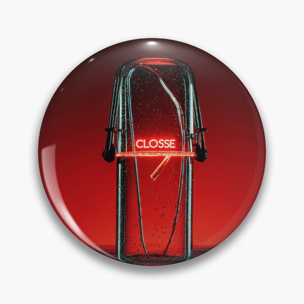Item preview, Neon “CLOSE” Sign Inside Light Bulb – Modern Red Glow Aesthetic designed and sold by Grafititee.