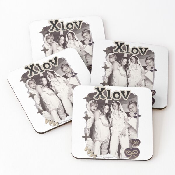 Item preview, XLOV Kpop Boy group K-music south korean Boy group Scrapbook Collage Cozy Y2K Vintage Design designed and sold by HELL0WBELLO.