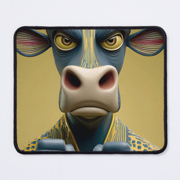 Item preview, Unique anthropomorphic cow in a striking pose designed and sold by Artessie.