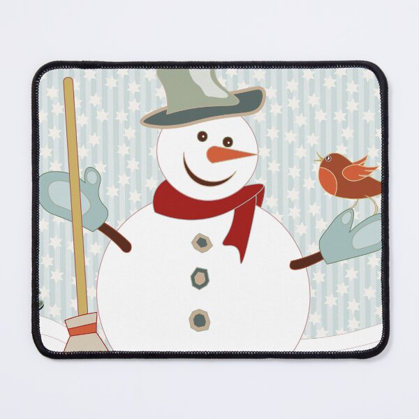 Item preview, SNOWMAN AND ROBIN CHRISTMAS SCENE designed and sold by Susan Marie Williams.