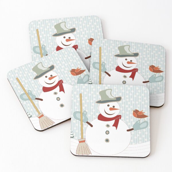 Item preview, SNOWMAN AND ROBIN CHRISTMAS SCENE designed and sold by Susan Marie Williams.