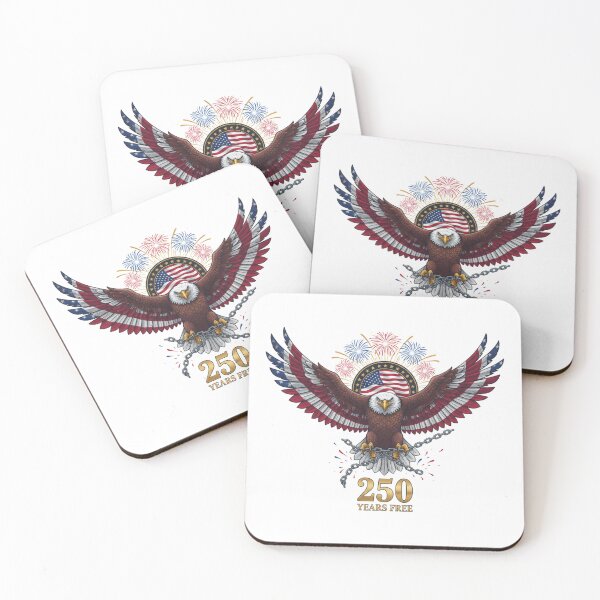 Item preview, Patriotic Eagle Fireworks Independence 250 Years Free designed and sold by chattsuede.