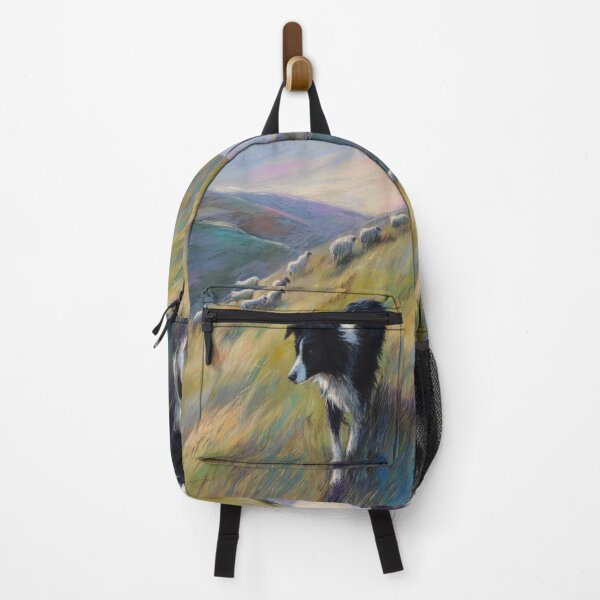 Item preview, A playful Border Collie herding sheep across rolling hills, Dogs in Motion designed and sold by CDC40.