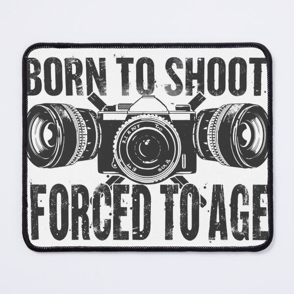 Item preview, Born to Shoot Forced to Age Shirt – Funny Photographer Birthday Tee for Camera Lovers designed and sold by MaplePressTees.