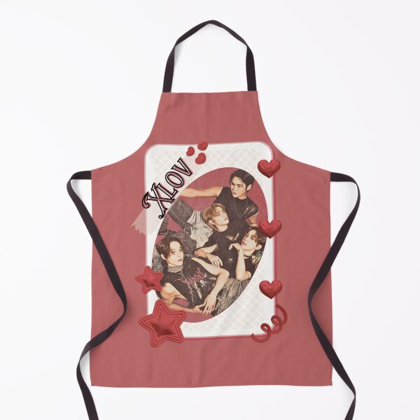 Item preview, Xlov Kpop Boy group K-music south korean Boy group portrait illustration Red Aesthetic Collage Design designed and sold by AJUNICE STUDIO.