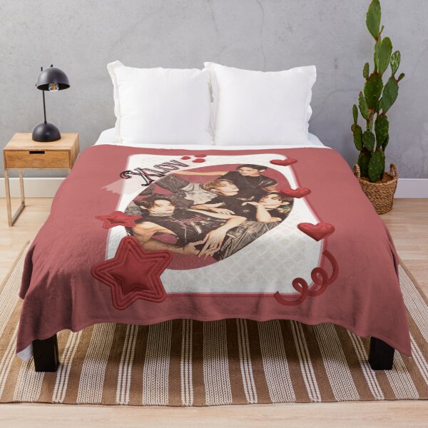 Item preview, Xlov Kpop Boy group K-music south korean Boy group portrait illustration Red Aesthetic Collage Design designed and sold by AJUNICE STUDIO.