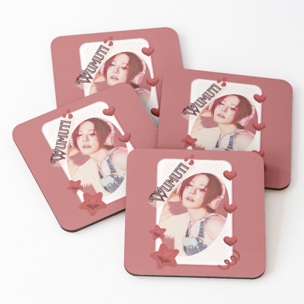Item preview, Xlov Wumuti Kpop Boy group K-music south korean Boy group portrait illustration Red Aesthetic Collage Design designed and sold by AJUNICE STUDIO.