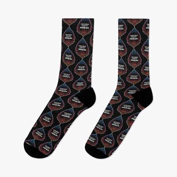 Item preview, SARCASTIC SPIRITUAL – Your Karma – GIFT FOR FRIEND • Neon Mandala • Sarcastic Quote designed and sold by JacobKAurumhead.