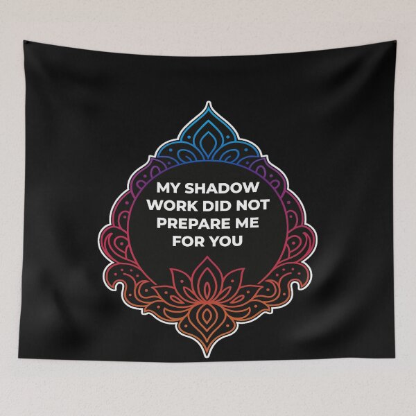 Item preview, SARCASTIC SPIRITUAL – My Shadow Work – GIFT FOR FRIEND • Neon Mandala • Sarcastic Quote designed and sold by JacobKAurumhead.