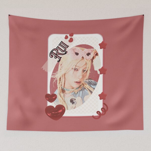 Item preview, Xlov Rui Kpop Boy group K-music south korean Boy group portrait illustration Red Aesthetic Collage Design designed and sold by AJUNICE STUDIO.