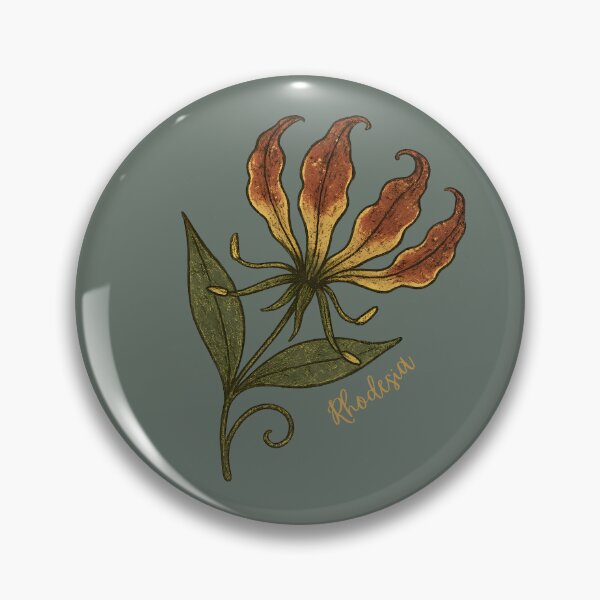 Item preview, Gold-Speckled Flame Lily Botanical (Vintage Grunge) designed and sold by MvuuStudio.