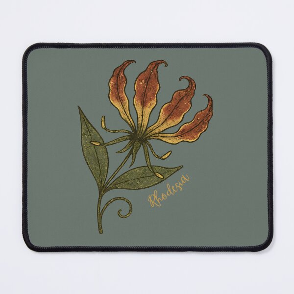 Item preview, Gold-Speckled Flame Lily Botanical (Vintage Grunge) designed and sold by MvuuStudio.