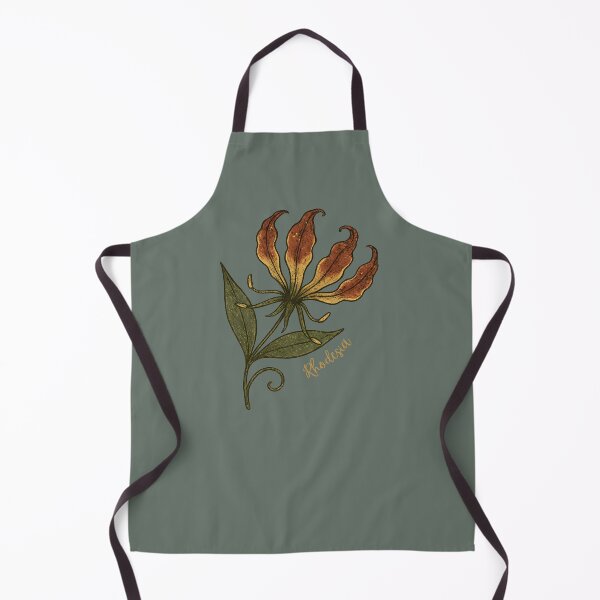 Item preview, Gold-Speckled Flame Lily Botanical (Vintage Grunge) designed and sold by MvuuStudio.