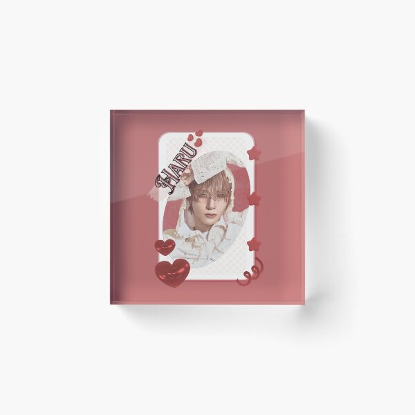Item preview, Xlov Haru Kpop Boy group K-music south korean Boy group portrait illustration Red Aesthetic Collage Design designed and sold by AJUNICE STUDIO.