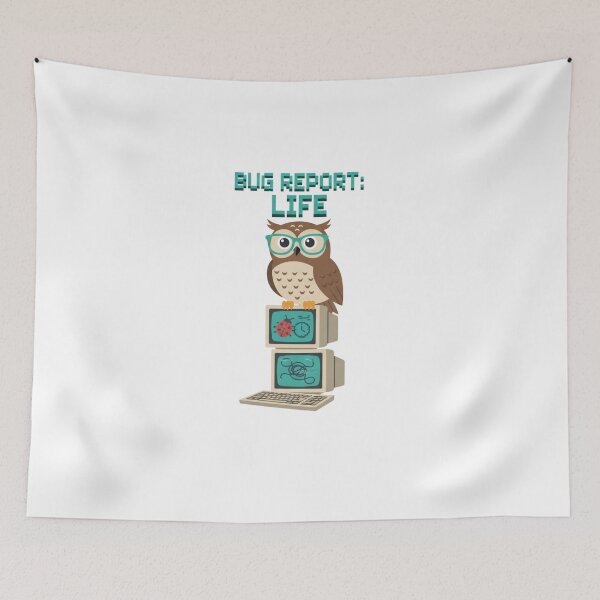 Item preview, Funny Debugging Life Owl Programmer Humor designed and sold by chattsuede.