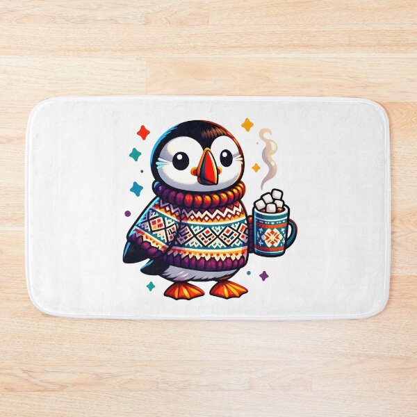 Item preview, Cozy Icelandic Puffin in Sweater designed and sold by GREENZ0NE.