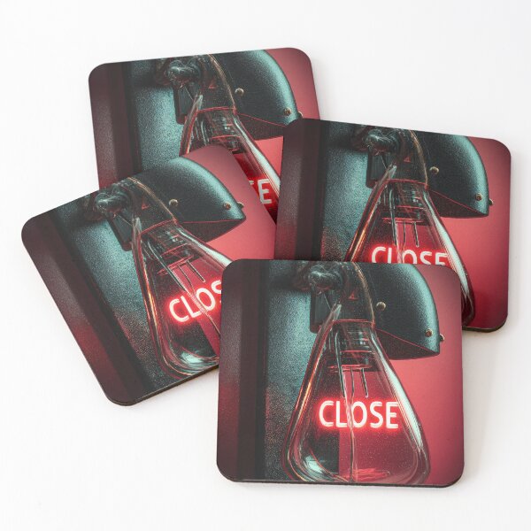 Item preview, Neon “CLOSE” Sign Inside Light Bulb – Modern Red Glow Aesthetic designed and sold by Grafititee.