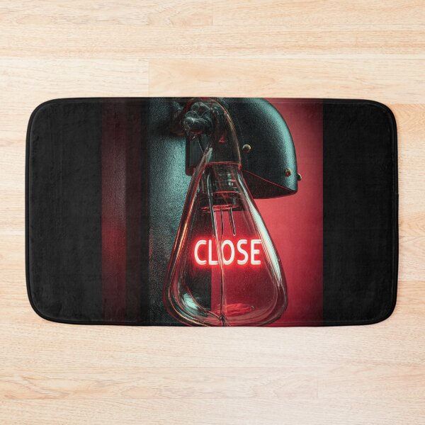 Item preview, Neon “CLOSE” Sign Inside Light Bulb – Modern Red Glow Aesthetic designed and sold by Grafititee.