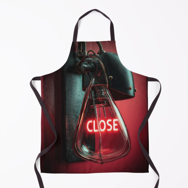 Item preview, Neon “CLOSE” Sign Inside Light Bulb – Modern Red Glow Aesthetic designed and sold by Grafititee.