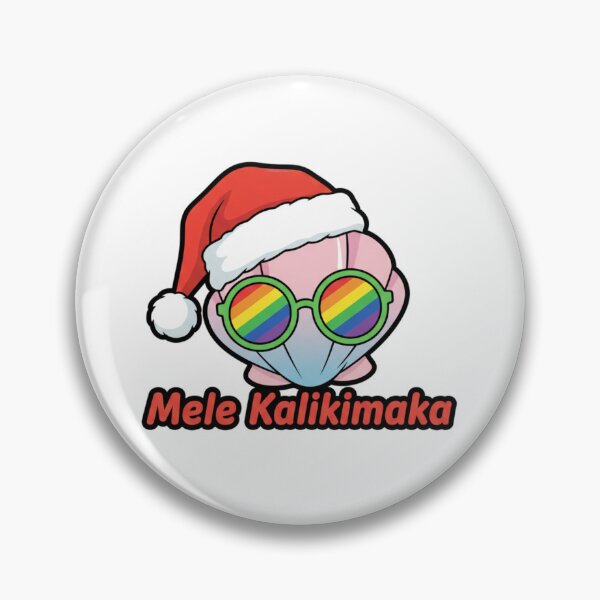 Item preview, Mele Kalikimaka Cute Kawaii Seashell Tropical Christmas designed and sold by chattsuede.