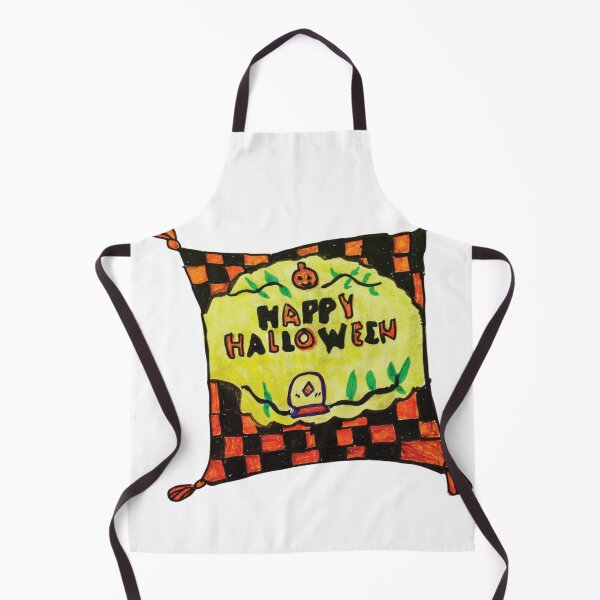 Item preview, Happy Halloween Doodle Pillow designed and sold by FluoroWave.