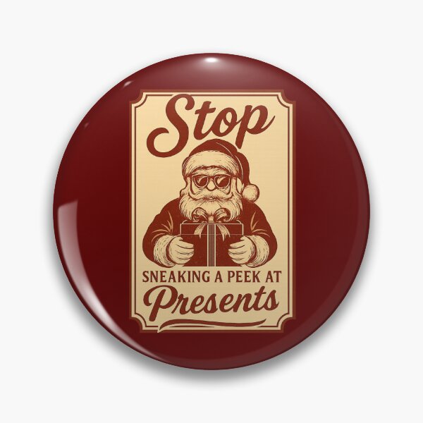 Item preview, Stop Sneaking a Peek - Cool Santa designed and sold by ArtzyFlow.