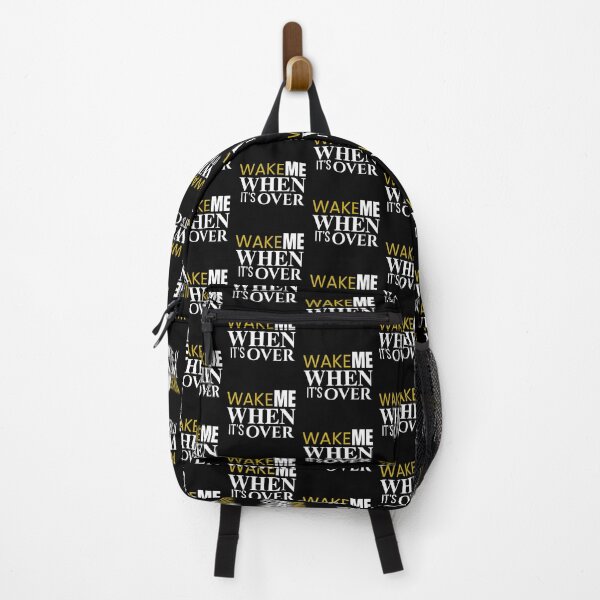 Item preview, Wake Me When It’s Over | Sarcastic Nap Mood Bold Typography Design designed and sold by KaBaRen.