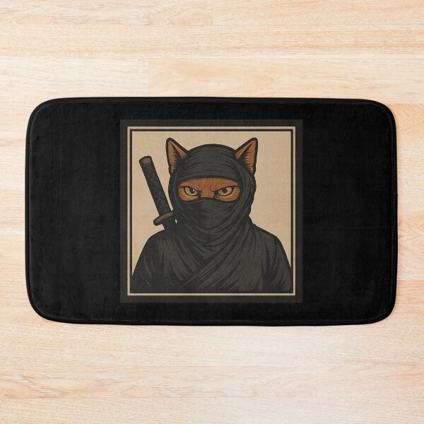 Item preview, Ninja Cat Warrior: Stealthy Feline Assassin designed and sold by Fort Galaxy.