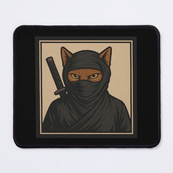 Item preview, Ninja Cat Warrior: Stealthy Feline Assassin designed and sold by Fort Galaxy.