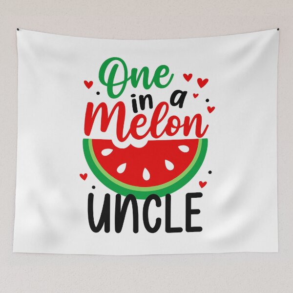 Item preview, One in a Melon Uncle – Funny Watermelon Pun Gift designed and sold by RedPodz.