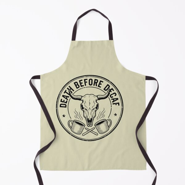 Item preview, Death Before Decaf Vintage Cowboy Skull designed and sold by Mr-wow.