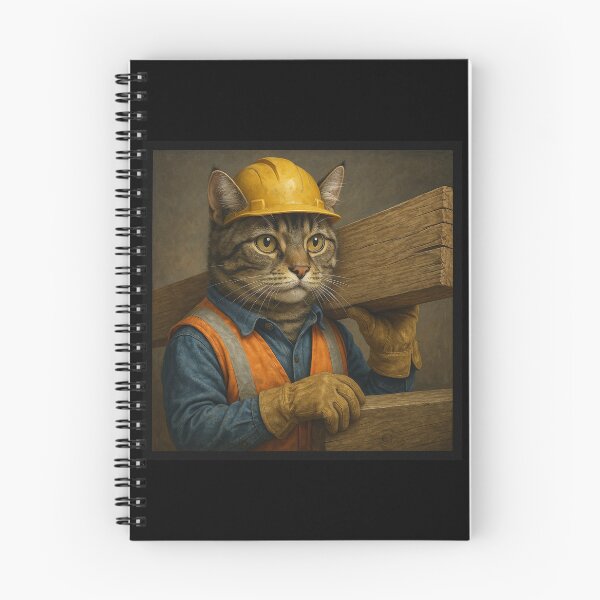 Item preview, Construction Worker Cat designed and sold by Fort Galaxy.