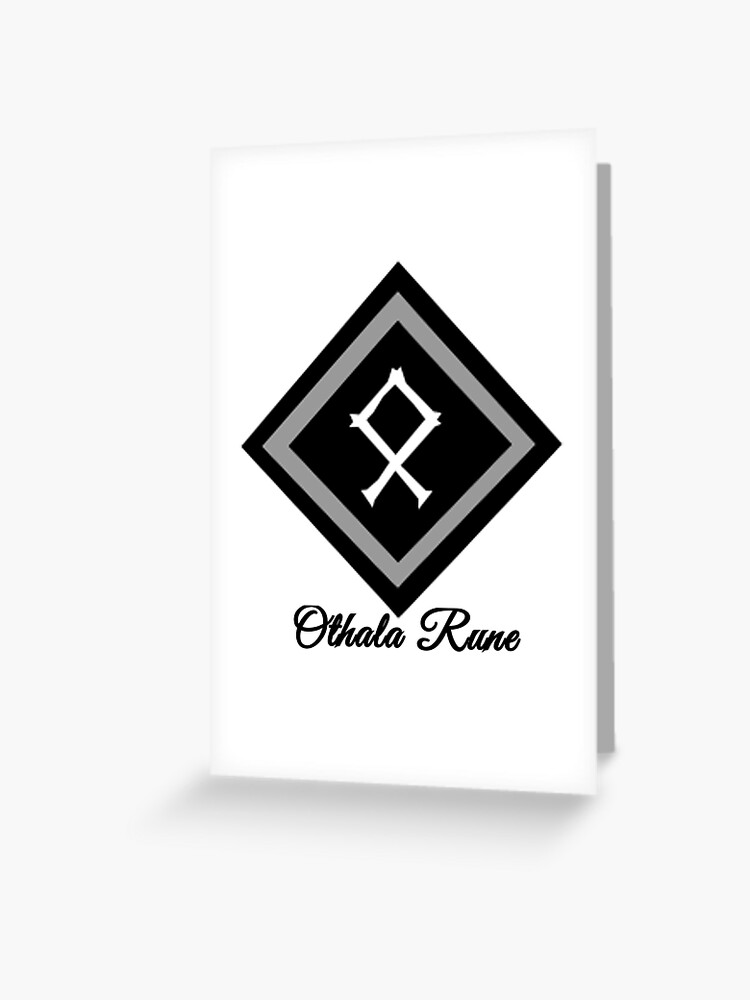 Othala Rune Greeting Card By Windsofjupiter Redbubble