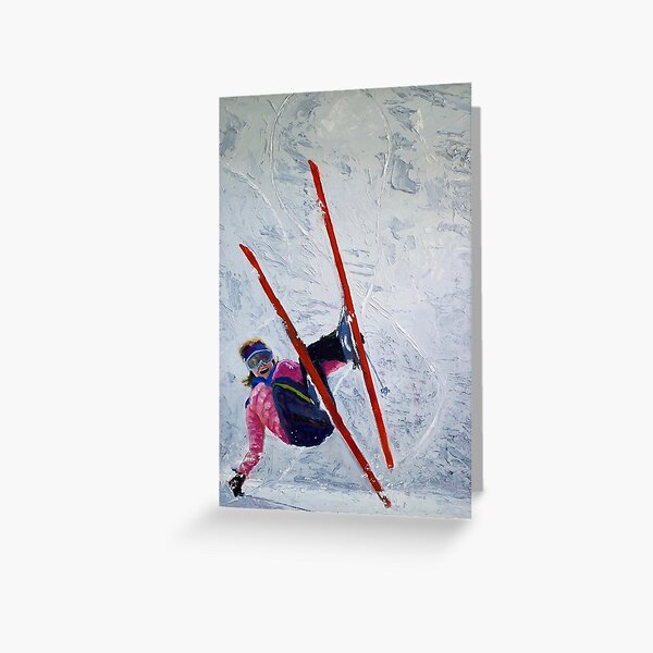 In flight Greeting Card
