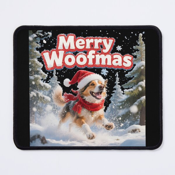 Item preview, Christmas Dog merry woofman designed and sold by Uglyandcute.