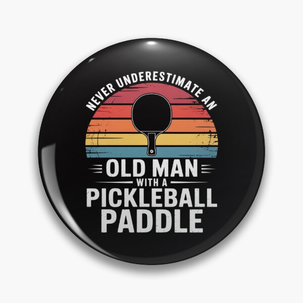 Item preview, Never Underestimate An Old Man With A Pickleball Paddle designed and sold by Silicula.