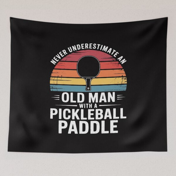 Item preview, Never Underestimate An Old Man With A Pickleball Paddle designed and sold by Silicula.