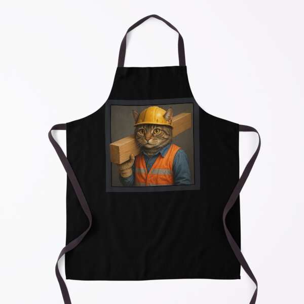 Item preview, Construction Worker Cat II designed and sold by Fort Galaxy.