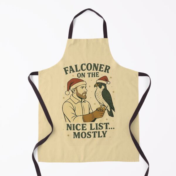 Item preview, Christmas Falconry Nice List Mostly Falconer Design designed and sold by Meandmyshop.