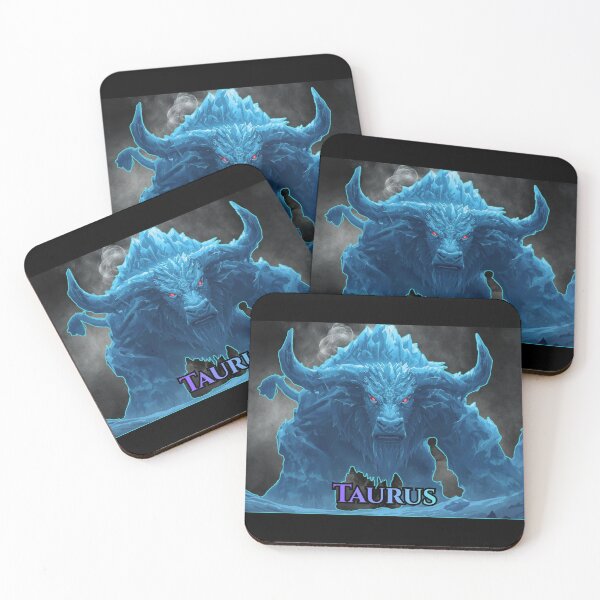 Item preview, Taurus Ice Zodiac - Frozen Bull Mysthical Winter Beast designed and sold by GreennieArt.