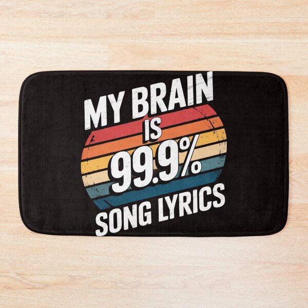 Item preview, My Brain Is 99% Song Lyrics Music Lover Gift designed and sold by RopboxRone.