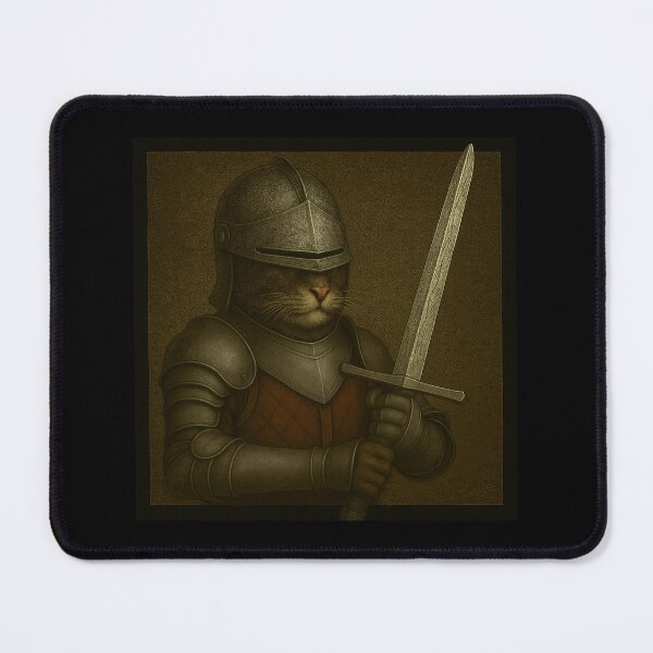 Item preview, Medieval Knight Cat designed and sold by Fort Galaxy.