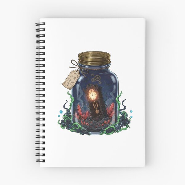 Item preview, Haunted Grandfather Clock in Magic Jar Sticker designed and sold by GingyB.