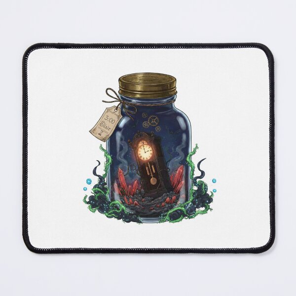 Item preview, Haunted Grandfather Clock in Magic Jar Sticker designed and sold by GingyB.
