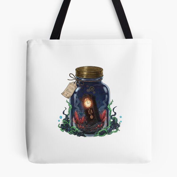 Item preview, Haunted Grandfather Clock in Magic Jar Sticker designed and sold by GingyB.