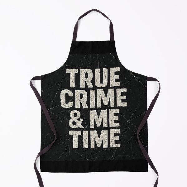 Item preview, True Crime & Me Time – Cracked Distressed Aesthetic Quote designed and sold by FandomFunStudio.
