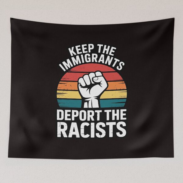 Item preview, Keep The Immigrants Deport The Racists Anti Racism designed and sold by RopboxRone.