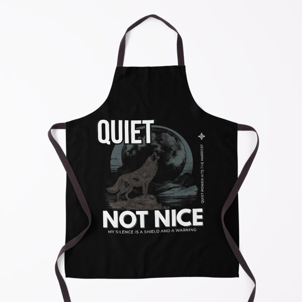 Item preview, Quiet Not Nice Wolf Howling | Stoic Power Quote Introvert Motivation designed and sold by KaBaRen.
