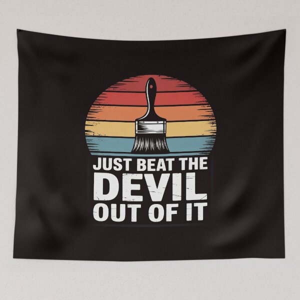 Item preview, Just Beat The Devil Out Of It Artist Drawing designed and sold by RopboxRone.